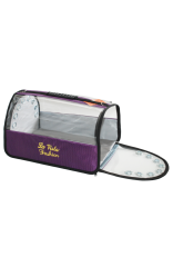 Lüx Flybag Şeffaf Kedi Taşıma Çantası 43 x 26 x 27 cm-Mor
